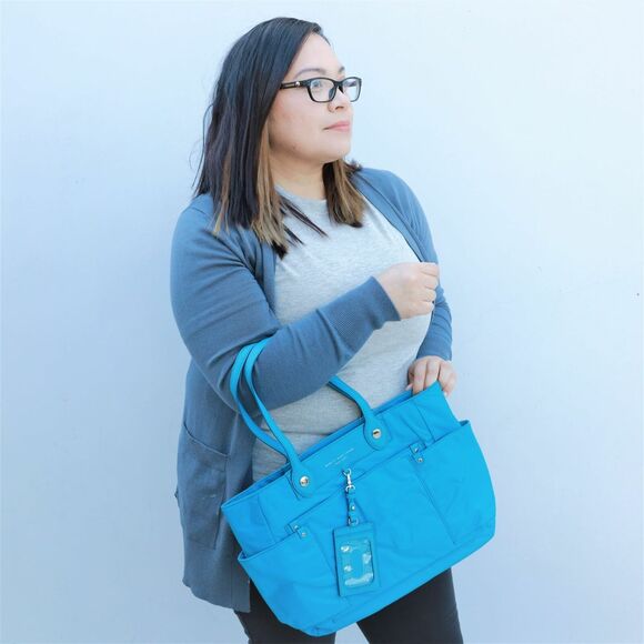 NWT Marc by Marc Jacobs Preppy Nylon Tote in Turkish Tile - Picture 2 of 12